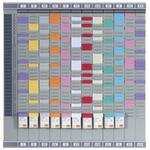 9 Planbord Jaar/Maand 12 Panelen Met 32 Sleuven NOBO