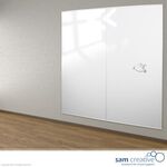 2 Whiteboard Glas Wandpaneel Clear White 100×200 cm Sam Creative, GSWA