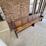5x Houten kerkbank