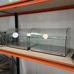 2x transparante display vitrine, CombiSteel , model 7487.0240