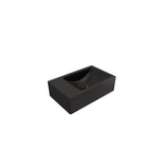 Plieger Houston Fontein links zonder kraangat 37x23cm mat Zwart