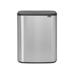 Brabantia Bo Touch Bin XL, mat staal vingerafdrukbestendig, 1 binnenem