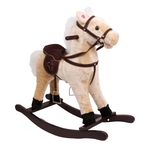 Small Foot Houten Schommelpaard Pluche Shaggy Bruin