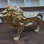 Decoratiebeeld Leeuw goudkleurig