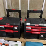 2x Gereedschaps-Trolley, Qbrick Pro , Cart 2 + 3 Plus drawer