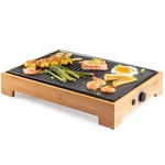 Domo DO9271G Plancha Grill Bamboo Style 42 x 28 cm houtlook 1800W