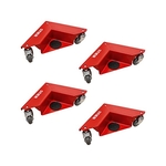 Stier aluminium Hoekrollerset draagvermogen 100 kg 195x165x85 mm