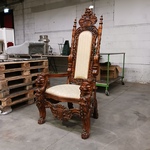 Gotische barok-stijl King & Queen Lion Chair