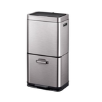 Eko Himalaya Recycler Sensor Bin 35+25 liter  Stainless steel Plastic