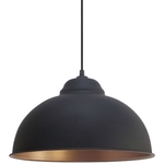 Eglo Vintage Truro 2  Hanglamp  1 Lichts  370mm Zwart, Koper
