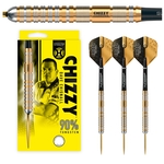 Harrows Chizzy v2 Steeldart, 90% Tungsten, Gold Titanium, 22g