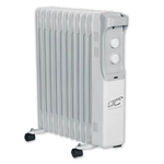 LTC  Elektrische Olieverwarming 11 vinnen 2500W  Wit