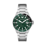 Emporio Armani Roestvrijstalen Horloge met Drie wijzers