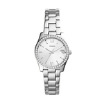 Fossil Scarlette Mini ES4317 Dames Horloge Zilver