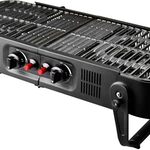 2x Opvouwbare gasbarbecue met transporttas