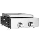 2x Plancha grill 2 onafhankelijk regelbare branders