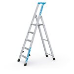 Geribbelde staande sportladder 5 treden Zarges, Nova S 42455