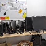 9x Diverse monitor o.a. HP, Dell, Philips