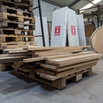 Partij eiken planken, restmateriaal