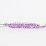 Gouden tennisarmband met 6.00 carat aan roze saffieren