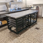 2x  Verrijdbare werkbank