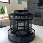 Black spinning sorter Rolodex, zwart