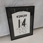 Gesigneerd ” Real Madrid ” shirt in lijst