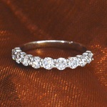 Gassan – Witgouden alliance ring met 0.75 carat briljant geslepen diam