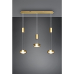 Trio leuchten Led Hanglamp 25W Warm Wit 3000K Dimbaar Rechthoek Zwart