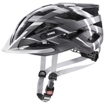 Uvex Air Wing CC Fietshelm Zwart/Zilver Mat  Unisex  maat 56-60