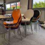 Ca. 14x Eetkamerstoel, Diverse kleuren