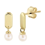 Marie-Celeste Oorhangers Parel 11 mm  Goud