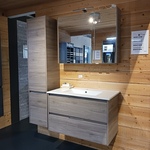 Showroom badkamer opstelling Pelipal, Calypsos