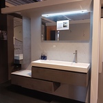 Showroom badkamer opstelling Pelipal, Trendy Line