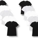 10-pak heren T-shirt maat S, 2x 5-pak heren shirt met lange mouwen maa