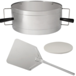 4x Pizza ring set voor montage op grill