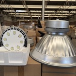 4x High bay Light HB1 120W met industriële kap Ellipz Lighting