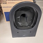 Wandcloset met bril, Duravit, D-Neo, antraciet