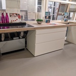 Demo keukenopstelling wit hoogglans