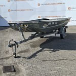 Platbodem op trailer, Alumacraft, 1448