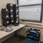 Assortiment microsieves met silicium wafers