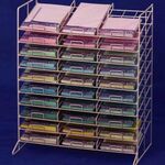 Ca. 191x Display rack, vlinder en zon – metalen hangers, vlinder en zo