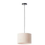 Brilliant Tony  Hanglamp  E27 max 1x25W  Ribstof  Beige