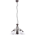 Trio Rustica Kroonluchter Roestkleur excl. 5x E14 3,5W – Plafondbevest