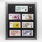 7x Guldenbiljet in lijst