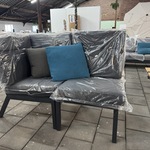 2x Loungestoel Lux outdoor living, antraciet