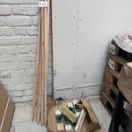5x Schrobbezem met steel