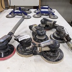 5x Pneumatische excenter schuurmachine O.a. Swepro, Contimac