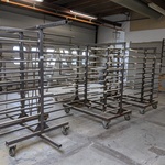 3x Droogrek, verrijdbaar