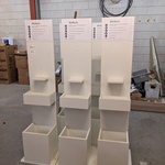 5x Houten display